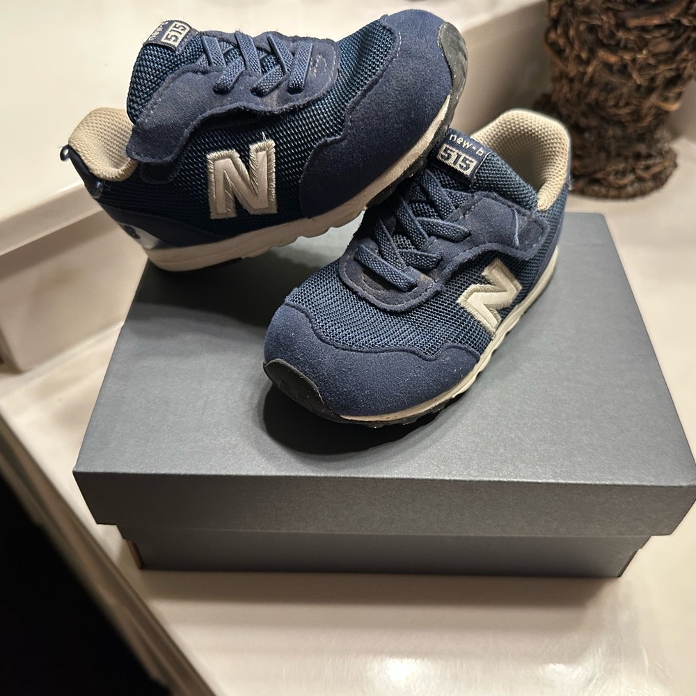 New Balance 515 Classic Baby/Toddler Sneaker, Navy, Size 7